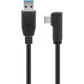 Goobay 66501 cabo USB 1 m 3.2 Gen 1 (3.1 Gen 1) USB A USB C Preto