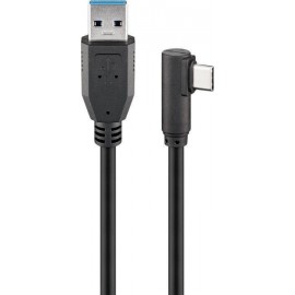 Wentronic 66502 cabo USB 1,5 m 2.0 3.2 Gen 1 (3.1 Gen 1) USB C USB A Preto