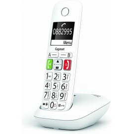 Gigaset E290 Telefone analógico DECT Branco ID do Emissor e Nome