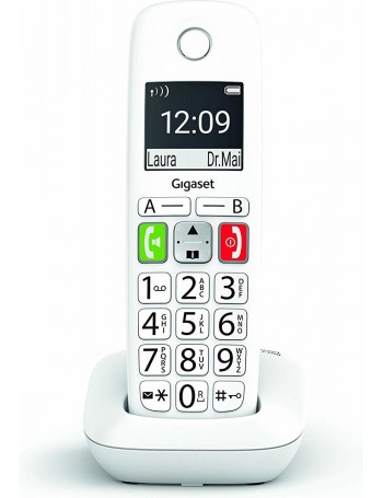 Gigaset E290 Telefone analógico DECT Branco ID do Emissor e Nome