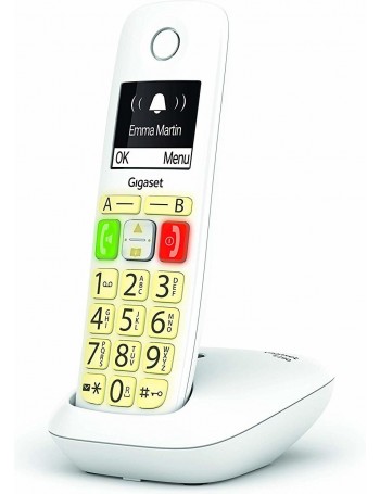 Gigaset E290 Telefone analógico DECT Branco ID do Emissor e Nome