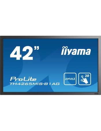 iiyama ProLite TH4265MIS-B1AG ecrã tátil 106,7 cm (42") 1920 x 1080 pixels Preto Multitoque