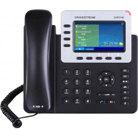 Grandstream Networks GXP2140 telefone IP Preto Estação com fios LCD 4 linhas