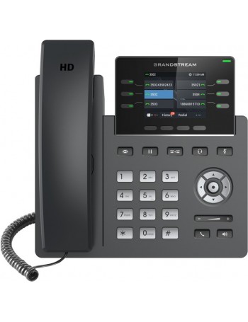 Grandstream Networks GRP2613 telefone IP Preto Estação com fios TFT 6 linhas