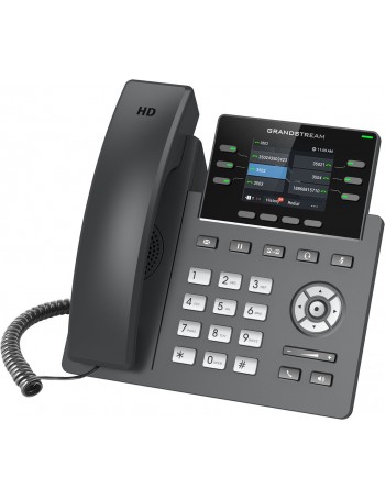 Grandstream Networks GRP2613 telefone IP Preto Estação com fios TFT 6 linhas