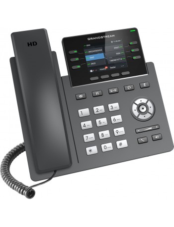 Grandstream Networks GRP2613 telefone IP Preto Estação com fios TFT 6 linhas