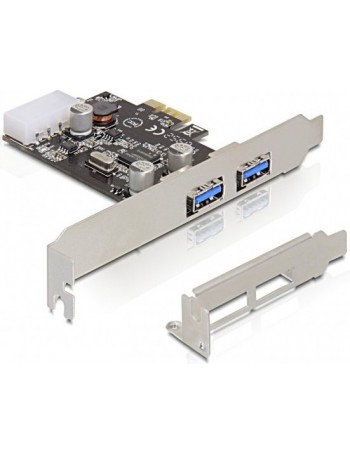 DeLOCK 2x USB 3.0 PCI Express card placa adaptador de interface Interno