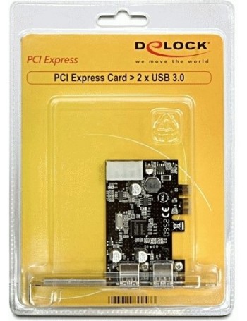 DeLOCK 2x USB 3.0 PCI Express card placa adaptador de interface Interno