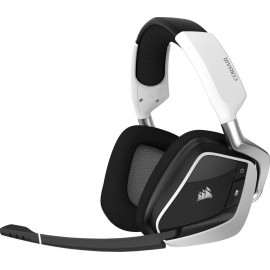 Corsair VOID RGB ELITE Wireless Conjunto de auscultadores e microfone acoplado Fita de cabeça Preto, Branco