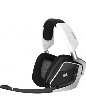 Corsair VOID RGB ELITE Wireless Conjunto de auscultadores e microfone acoplado Fita de cabeça Preto, Branco