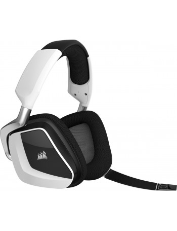 Corsair VOID RGB ELITE Wireless Conjunto de auscultadores e microfone acoplado Fita de cabeça Preto, Branco