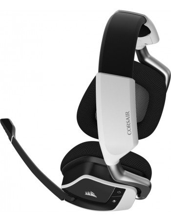 Corsair VOID RGB ELITE Wireless Conjunto de auscultadores e microfone acoplado Fita de cabeça Preto, Branco