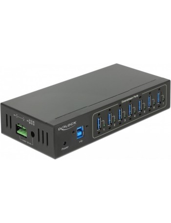 DeLOCK 63311 hub de interface USB 3.0 (3.1 Gen 1) Type-B 5000 Mbit s Preto