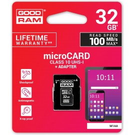 Goodram M1AA-0320R12 cartão de memória 32 GB MicroSDHC Class 10 UHS-I