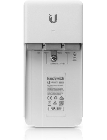 Ubiquiti Networks NanoSwitch Gigabit Ethernet (10 100 1000) Branco Apoio Power over Ethernet (PoE)