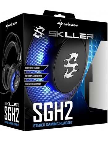 Sharkoon SKILLER SGH2 Conjunto de auscultadores e microfone acoplado Fita de cabeça Preto