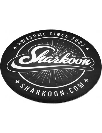 Sharkoon Floor Mat individual Redondo Preto, Branco 1 peça(s)