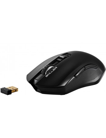 Sharkoon Skiller SGM3 rato RF Wireless+USB Óptico 6000 DPI mão direita