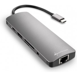 Sharkoon USB 3.0 Type C Combo Adapter placa adaptador de interface HDMI,RJ-45,USB 3.0