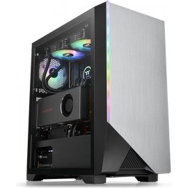 Thermaltake H550 TG ARGB Torre-Midi Preto, Cinzento