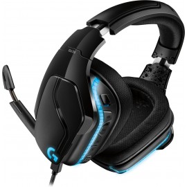 Logitech G G635 Conjunto de auscultadores e microfone acoplado Fita de cabeça Preto, Azul