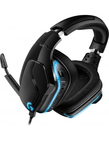 Logitech G G635 Conjunto de auscultadores e microfone acoplado Fita de cabeça Preto, Azul