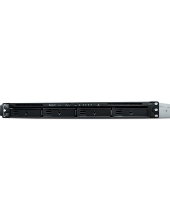 Synology RX418 baía de discos Prateleira (1U) Preto, Cinzento