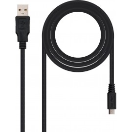 Nanocable 10.01.0501 cabo USB 1,8 m 2.0 USB A Micro-USB B Preto