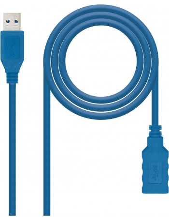 Nanocable 10.01.0902-BL cabo USB 2 m 3.2 Gen 1 (3.1 Gen 1) USB A Azul