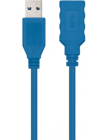 Nanocable 10.01.0902-BL cabo USB 2 m 3.2 Gen 1 (3.1 Gen 1) USB A Azul