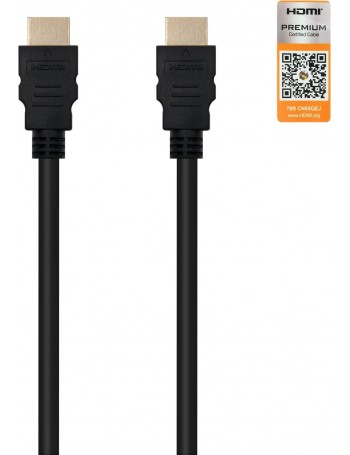 Nanocable HDMI V2.0, 3m cabo HDMI HDMI Type A (Standard) Preto