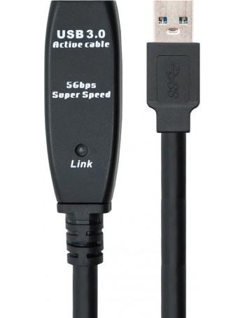 Nanocable 10.01.0313 cabo USB 15 m 3.2 Gen 1 (3.1 Gen 1) USB A Preto