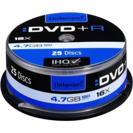 Intenso DVD+R 4.7GB, Printable, 16x 4,7 GB 25 peça(s)