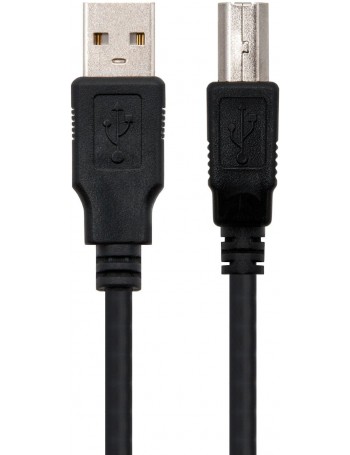 Nanocable 10.01.0103-BK cabo USB 1,8 m 2.0 USB A USB B Preto