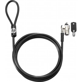 HP Keyed Cable Lock 10 mm cadeado antirroubo Preto 1,83 m