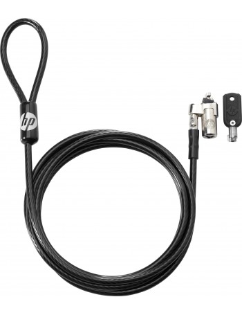 HP Keyed Cable Lock 10 mm cadeado antirroubo Preto 1,83 m