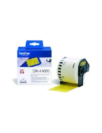 Brother DK-44605 Continuous Removable Yellow Paper Tape (62mm) Amarelo