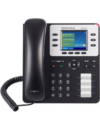 Grandstream Networks GXP-2130 telefone IP Preto Estação com fios TFT 3 linhas