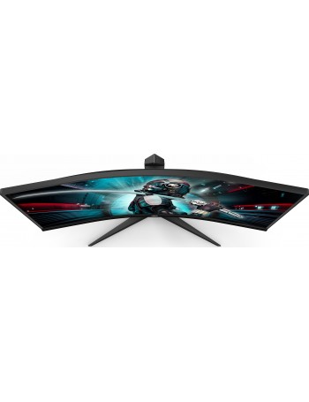 AOC CU34G2X BK monitor de ecrã plano 86,4 cm (34") 3440 x 1440 pixels WQHD LED Curvado Preto