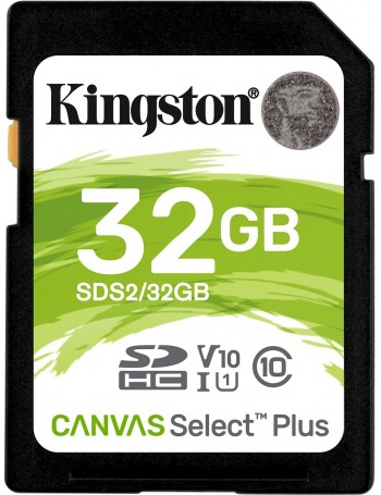 Kingston Technology Canvas Select Plus cartão de memória 32 GB SDHC Classe 10 UHS-I