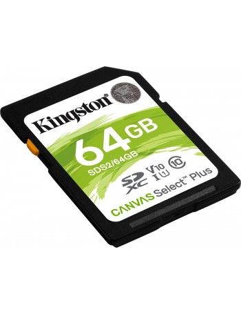Kingston Technology Canvas Select Plus cartão de memória 64 GB SDXC Classe 10 UHS-I