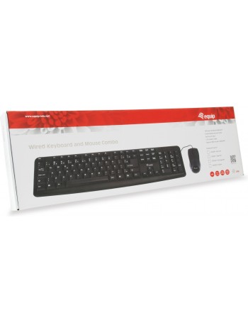 Equip 245202 teclado USB AZERTY Português Preto