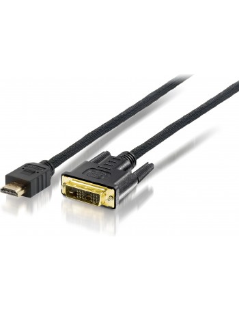 Equip 119329 adaptador de cabo de vídeo 10 m HDMI DVI-D Preto