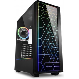 Sharkoon RGB LIT 100 Midi ATX Tower Preto