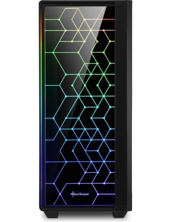 Sharkoon RGB LIT 100 Midi ATX Tower Preto