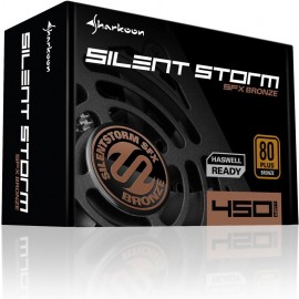 Sharkoon SilentStorm SFX Bronze fonte de alimentação 450 W Preto