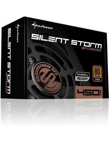 Sharkoon SilentStorm SFX Bronze fonte de alimentação 450 W Preto