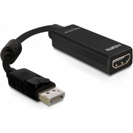 DeLOCK 61849 cabo de interface adaptador de género DisplayPort M 19-p HDMI F Preto