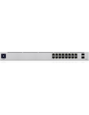 Ubiquiti Networks UniFi 16-Port PoE Gerido L2 L3 Gigabit Ethernet (10 100 1000) Prateado 1U Apoio Power over Ethernet (PoE)