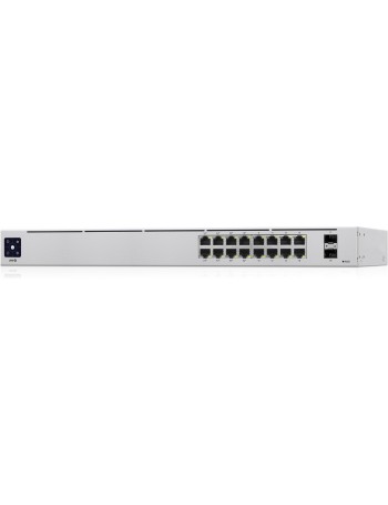 Ubiquiti Networks UniFi 16-Port PoE Gerido L2 L3 Gigabit Ethernet (10 100 1000) Prateado 1U Apoio Power over Ethernet (PoE)